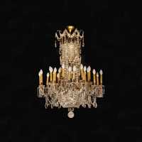 Candeeiro lustre cristal 24 braços Baccarat | século XIX