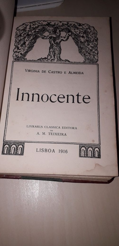 Innocente - Virginia de Castro (1ª edição, 1916)