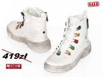 Botki damskie MUSTANG ivory rozmiar 37,38,39,40