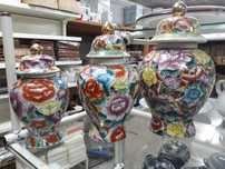 Conjunto de 3 potes 1000 flores