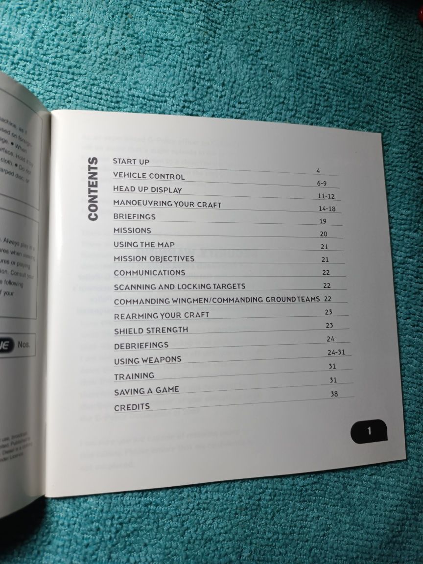 G Police weapons of justice ps1 psx PlayStation 1 Manual książeczka