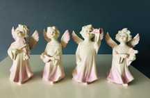 Conjunto de Anjinhos em Porcelana