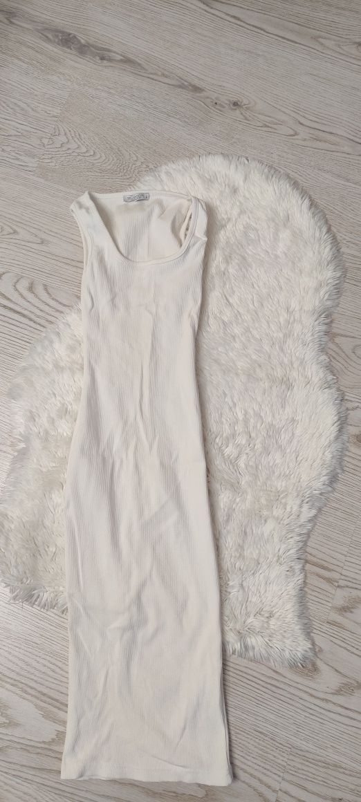 Sukienka dopasowana glamour prążek