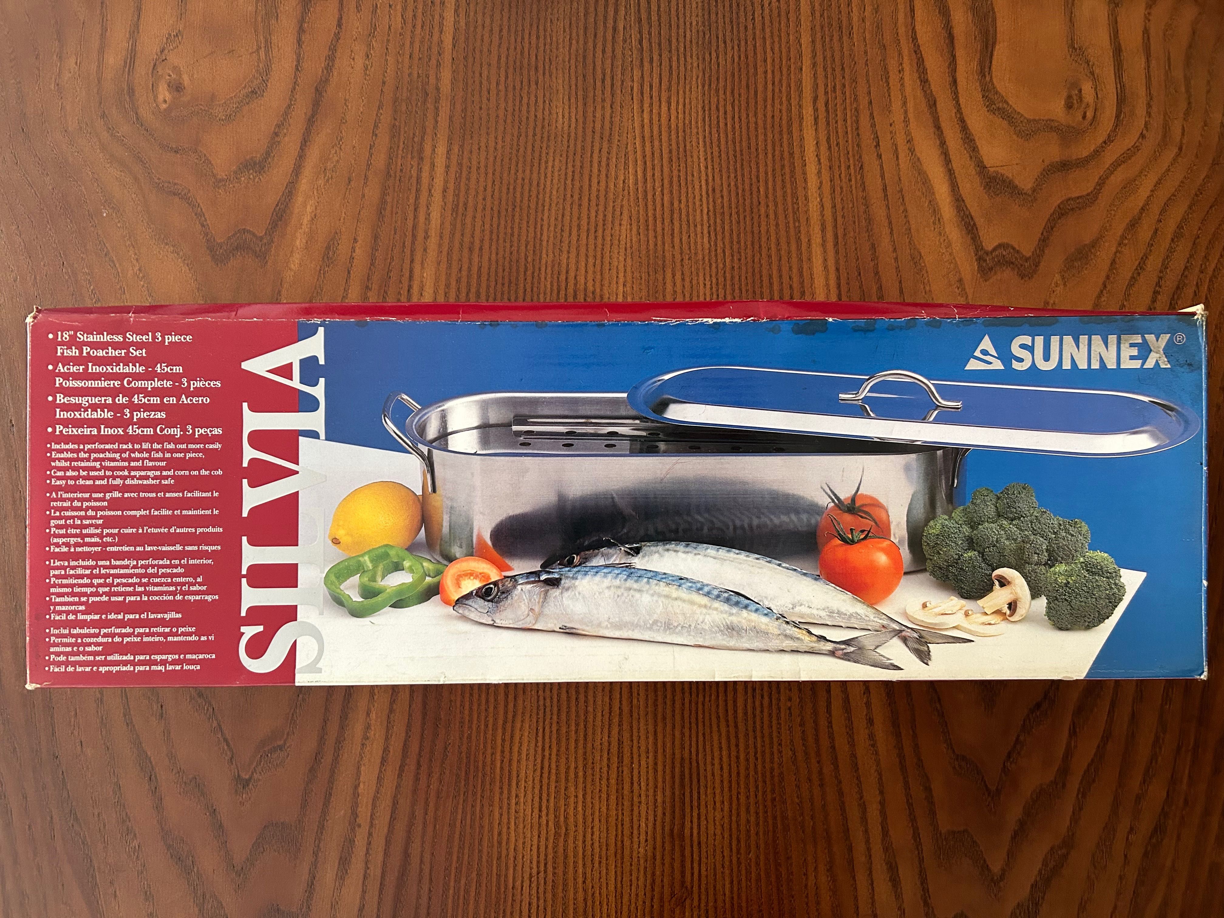 Panela para peixe ("Peixeira") em Inox 45cm (NOVA)