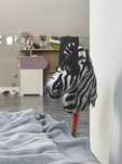 Hobby horse zebra biało czarna klacz