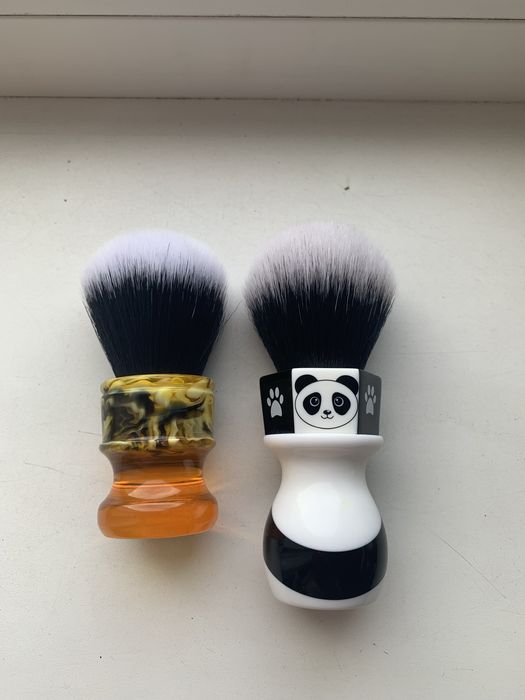 Помазок кисть щетка для влажного бритья YAQI 24мм синтетика Панда