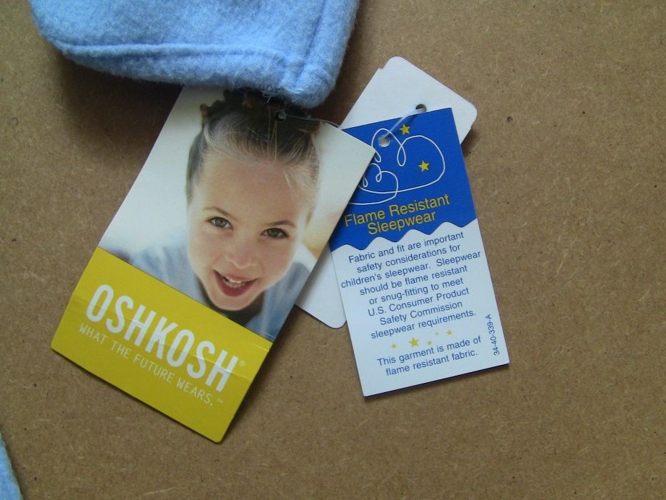 Новая теплая детская американская пижама OSHKOSH на девочку 6-7 лет