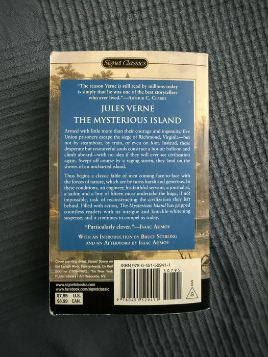 Livro “The Mysterious Island”/ Book “The Mysterious Island”