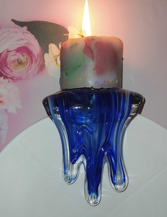 Подсвечник,вазы,бутылка-кувшинс рюмками,ваза-салатница хрусталь