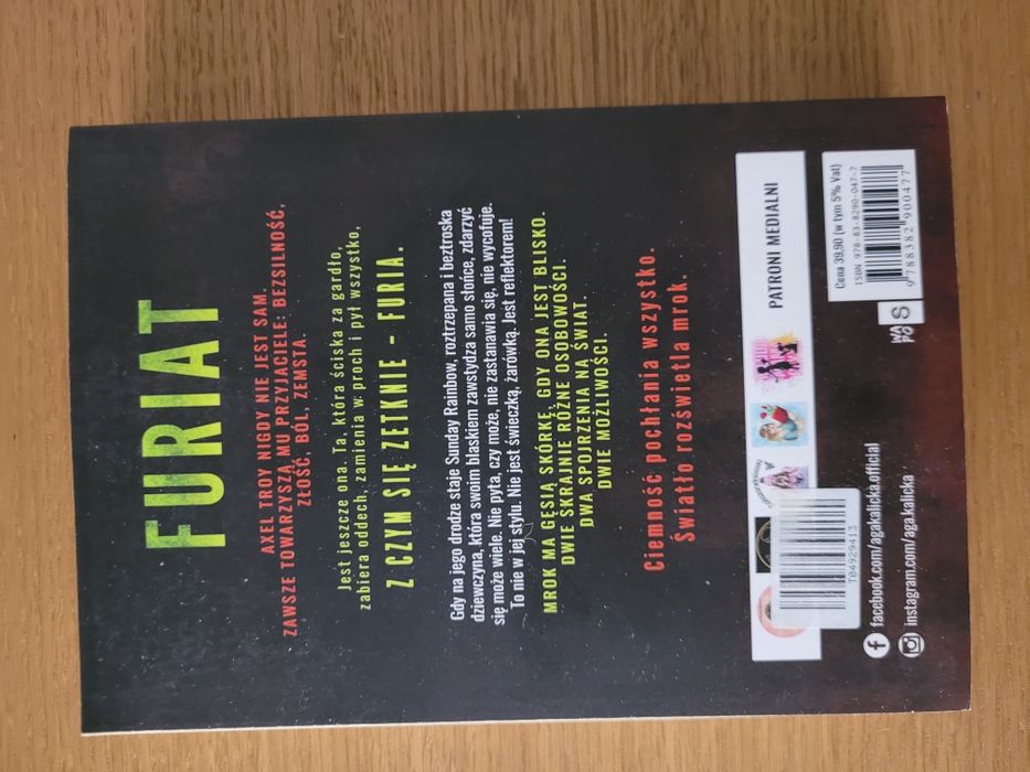 Książka pt Furiat Aga Kalicka