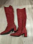 Buty burgund, bordo za kolano muszkieterki R. Polsński