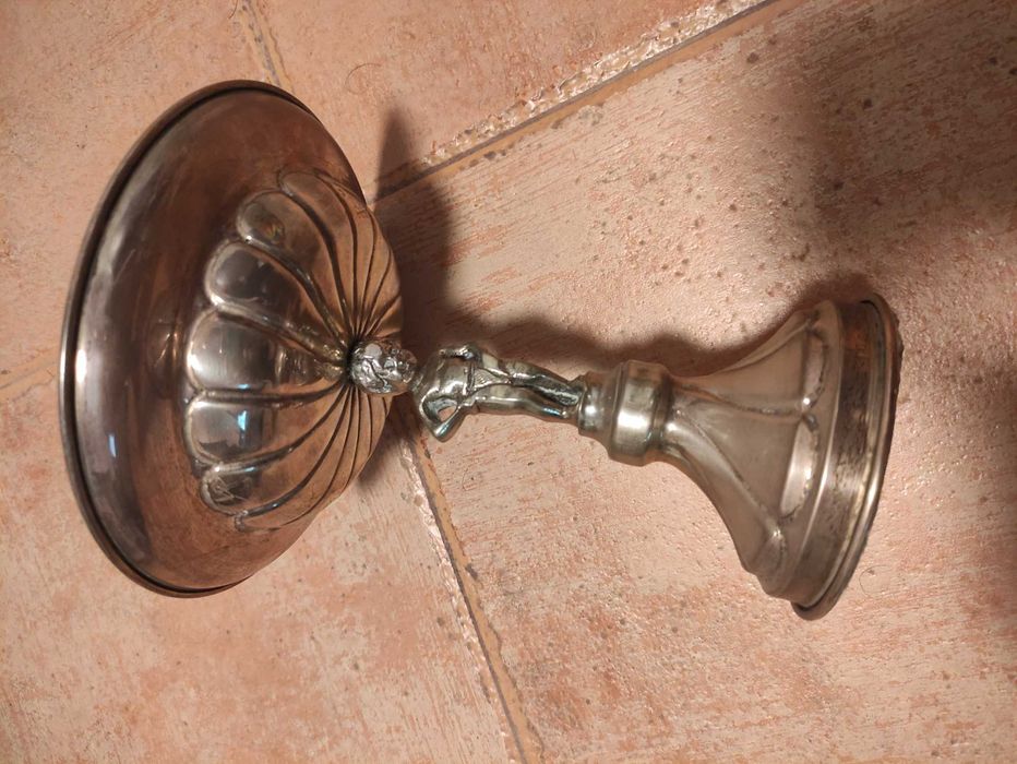 Fruteira antiga casquinha de prata