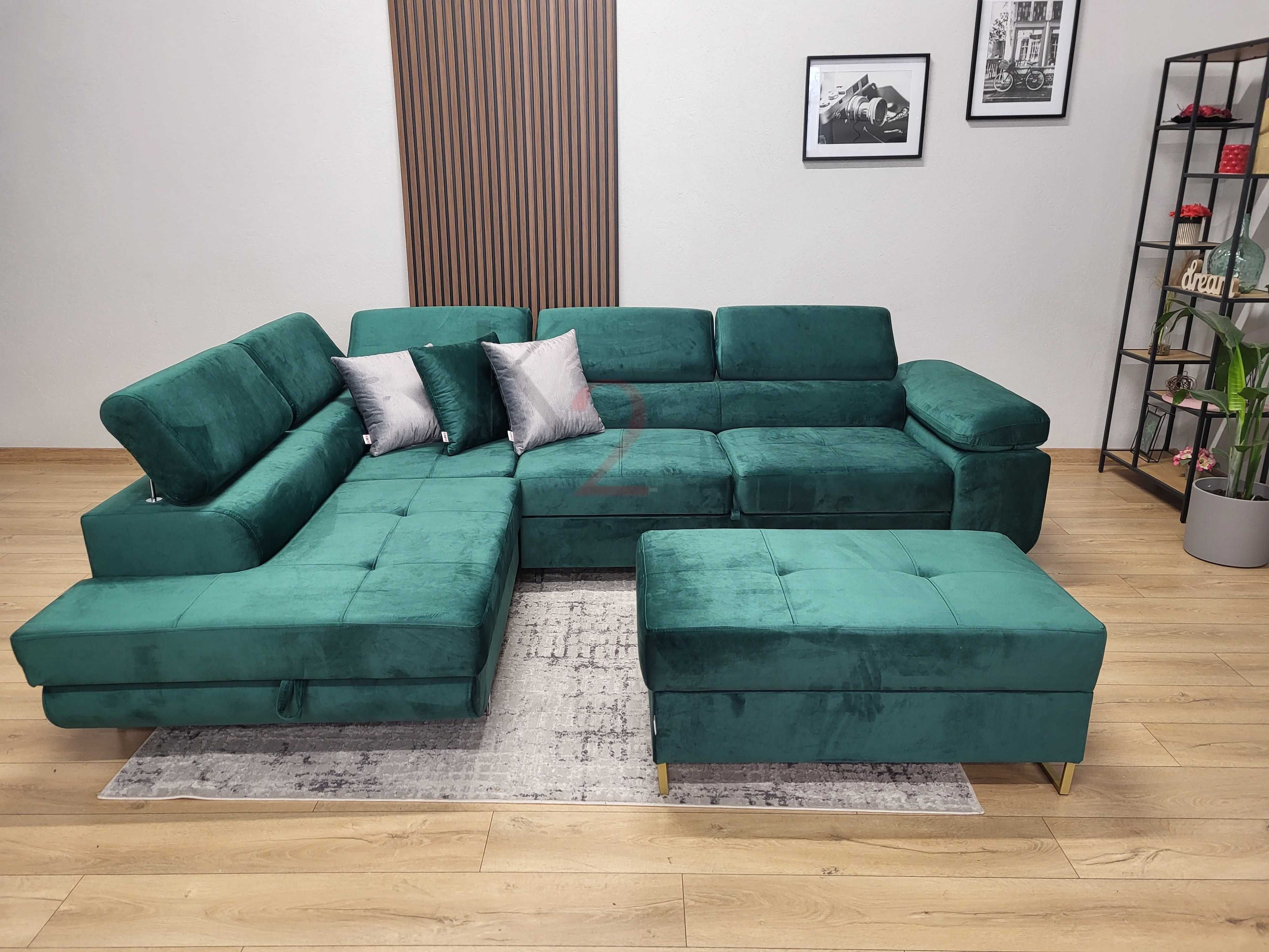 Narożnik Arteon POD WYMIAR Kanapa Sofa Rogówka Łóżko Usb + GRATIS