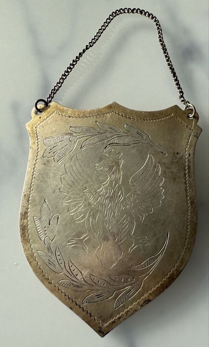 Ryngraf srebro orzelek patriotyczny