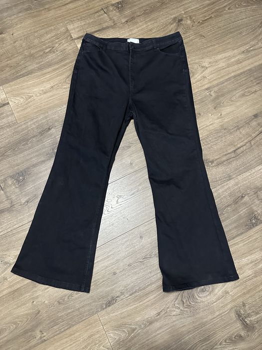 Стильні чорні розкльошені штани ASOS DESIGN 36/30 трендові, комфортні