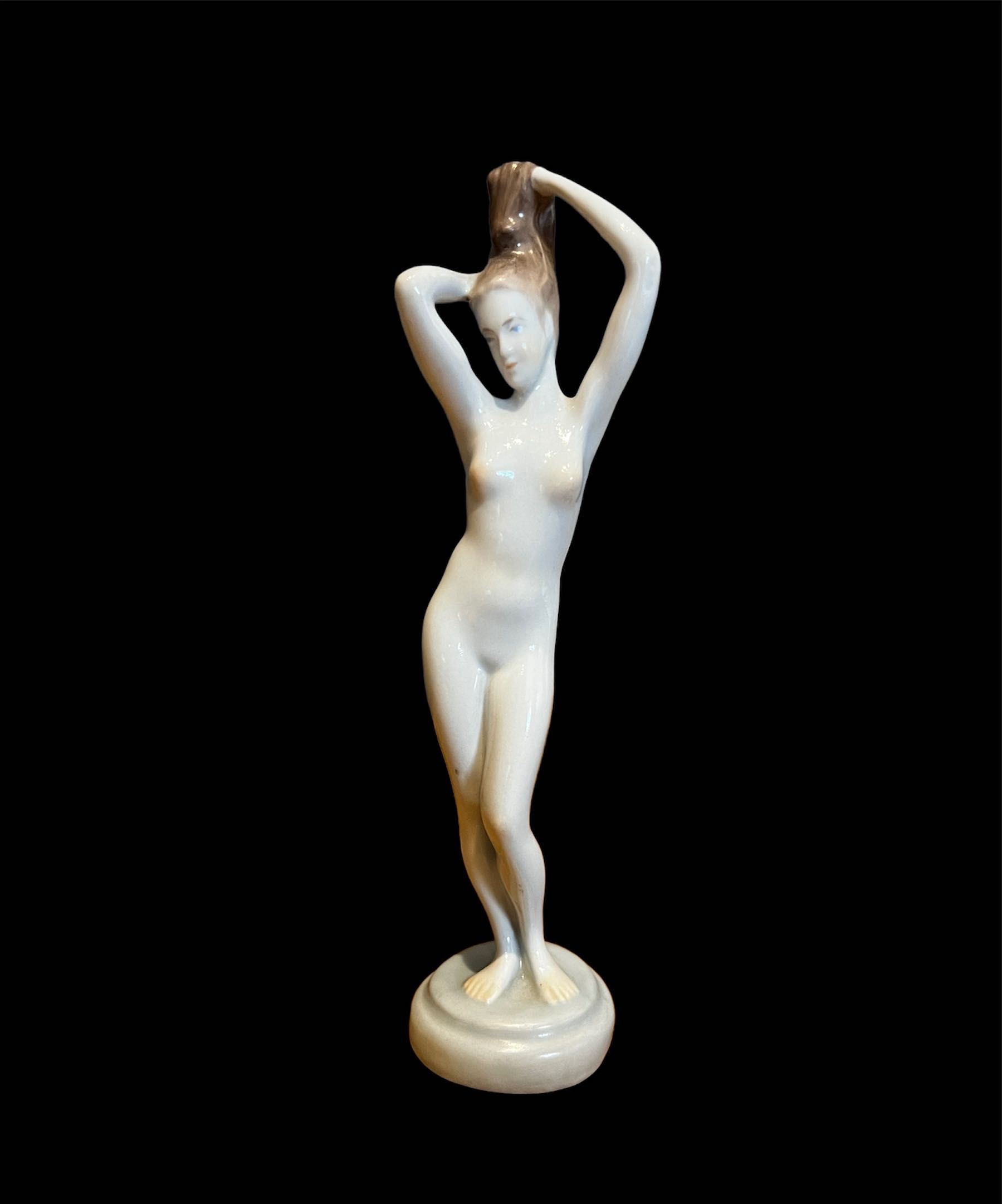 kolekcjonerska figura kobiety vintage prl art Deco