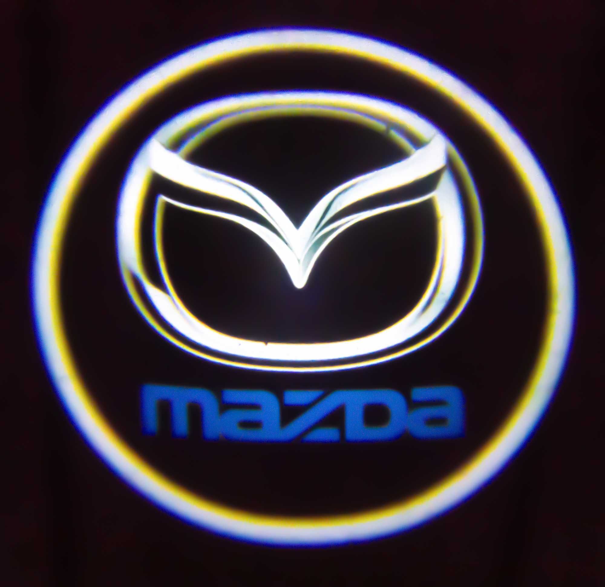 Mazda Led Logo Projektor Hd Lampka Bezprzewodowy 3 6 CX30 CX9 hologram