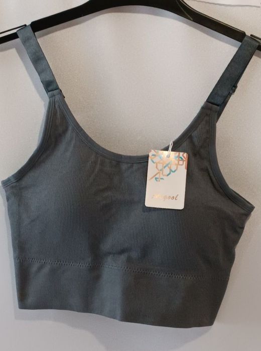 Biustonosz Sportowy usztywniany bez Fiszbin Angool r.XL 85/C Nowy