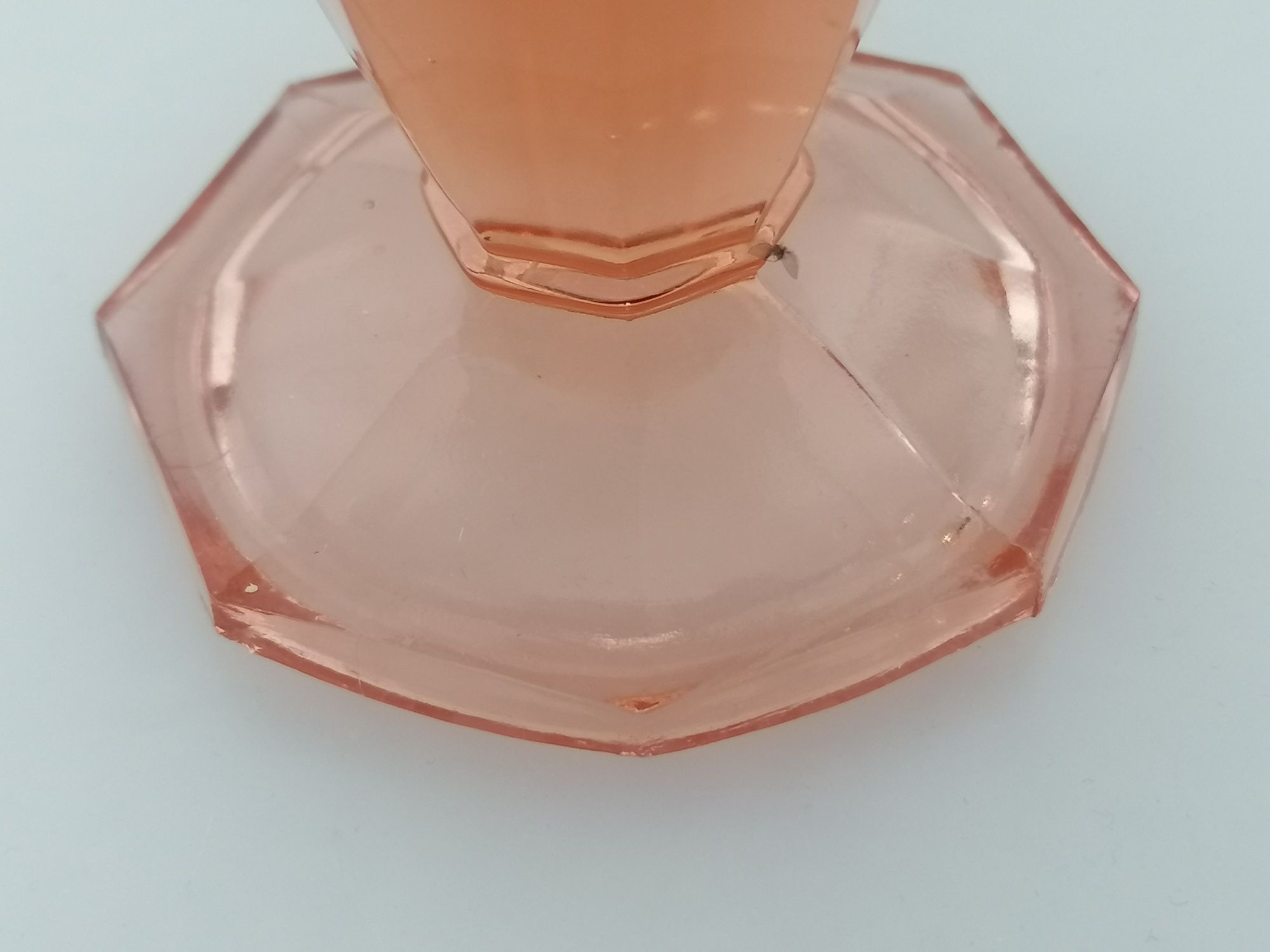 Wazon szklany rozalinowy