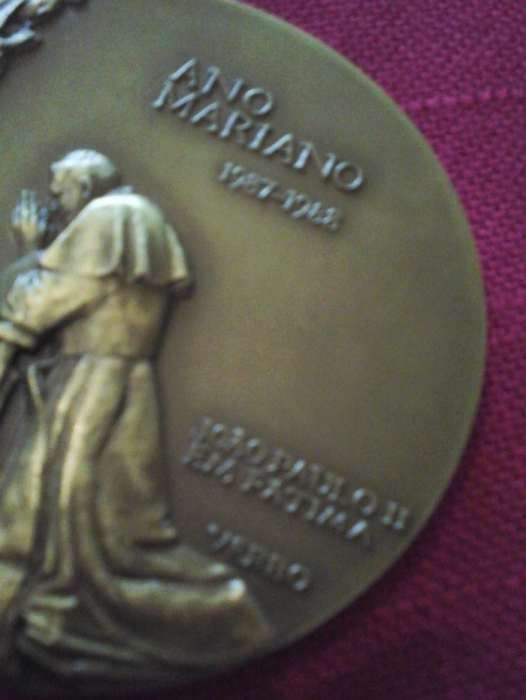 Medalha Ano Mariano (88)- João Paulo ll, N/Sra. Fátima, & Conceição