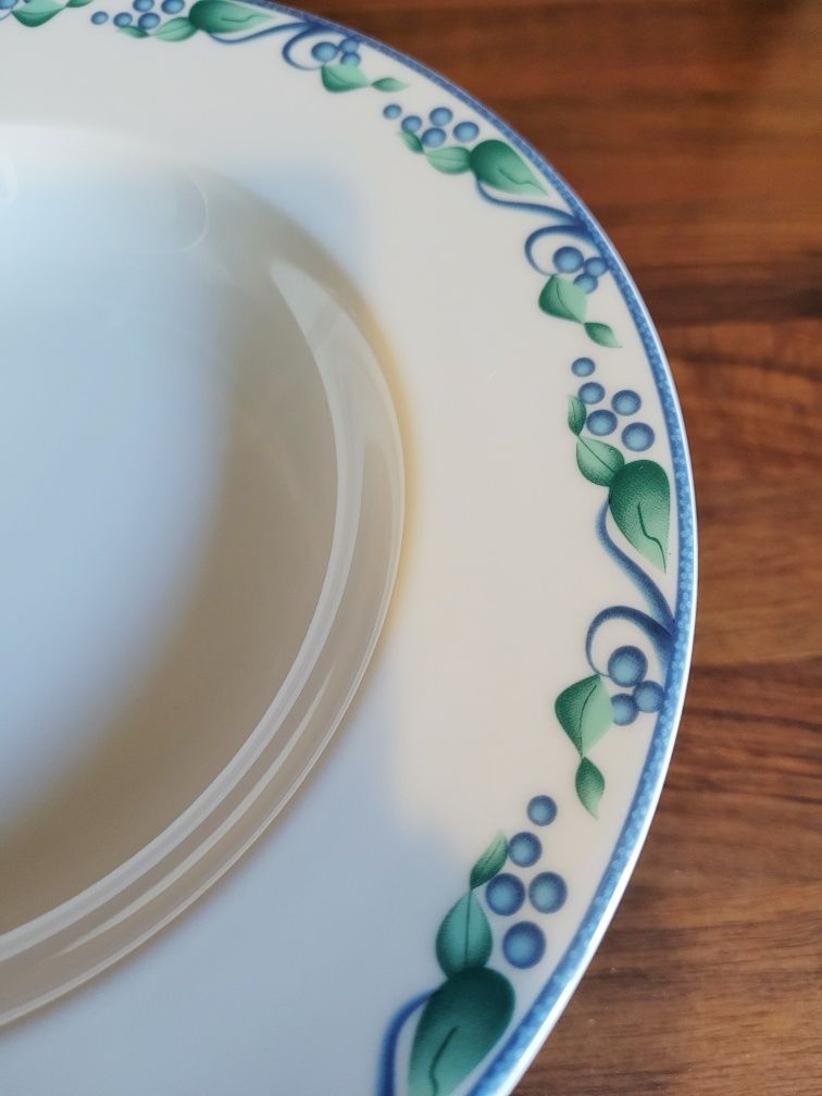 Talerze obiadowe głębokie porcelana 6 sztuk