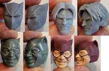 druk 3D głowa Wolverine Batman Superman Spider marvel Catwoman figurka
