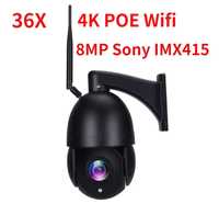 Kamera obrotowa 4K UHD 8mpx PTZ WiFi 5G+POE+DC 12V 36xzoom IR - 80m AI