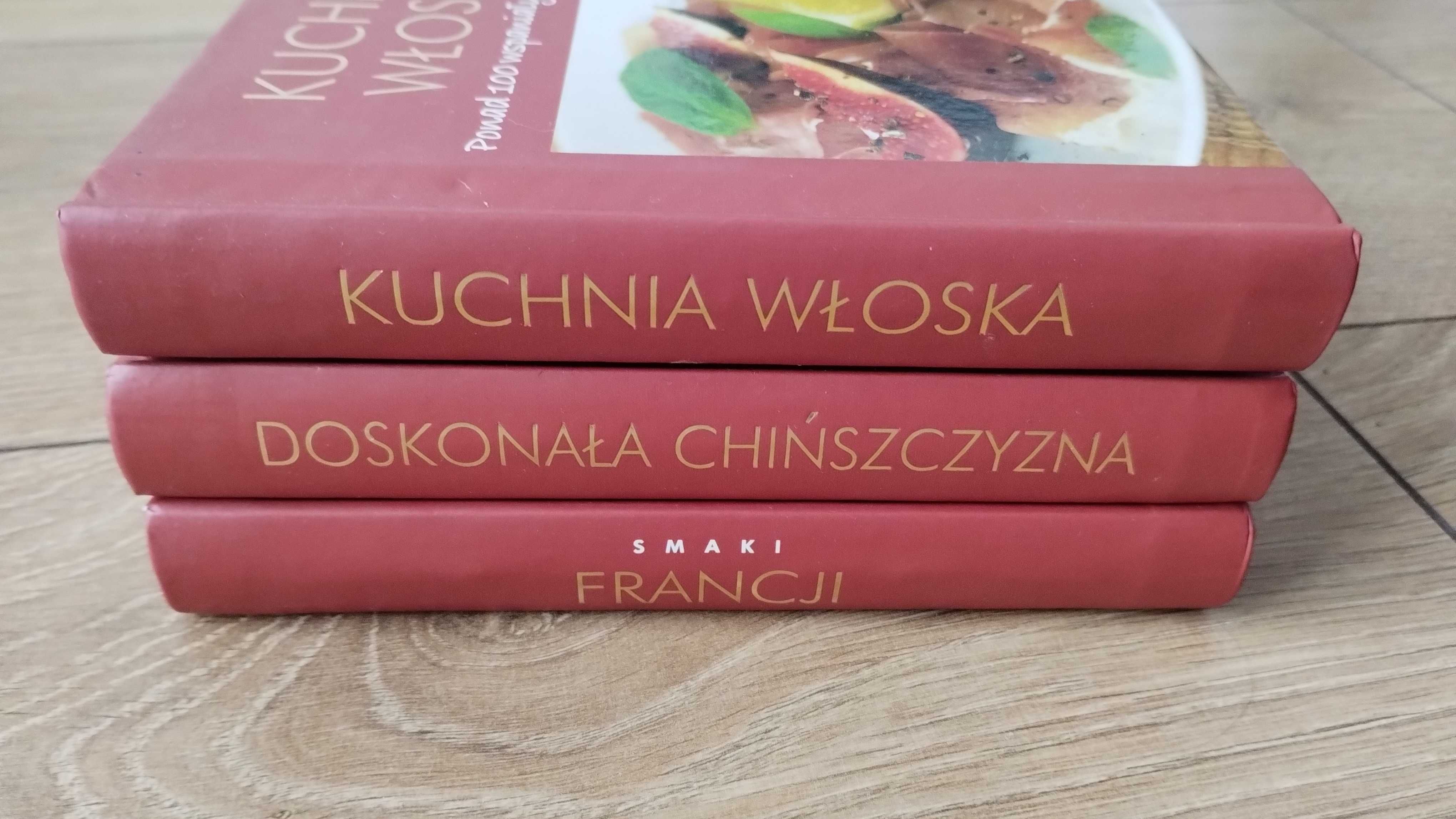 3x Książki kucharskie Smaki Francji Chińszczyzna Kuchnia włoska