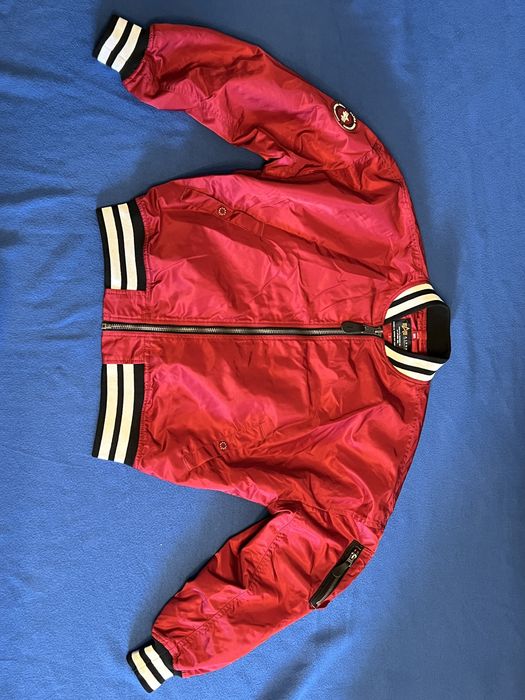 Kurtka ALPHA INDUSTRIES bomberka OVERSIZED unikatowa