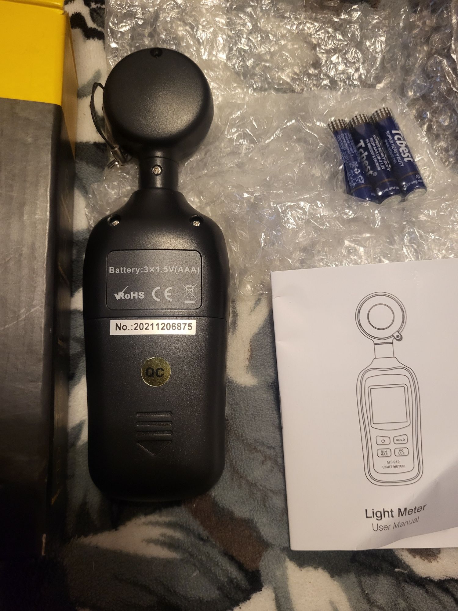 Luksomierz Cyfrowy Miernik Światła MT-912