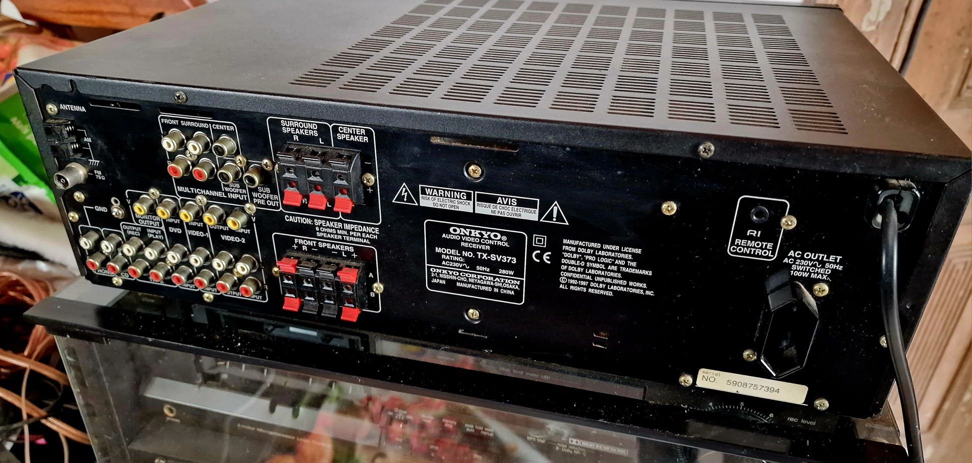 Amplificador AV/Receiver Stereo ONKYO TX-SV373