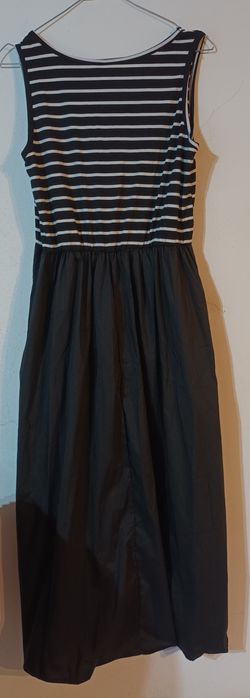Vestido preto e branco
