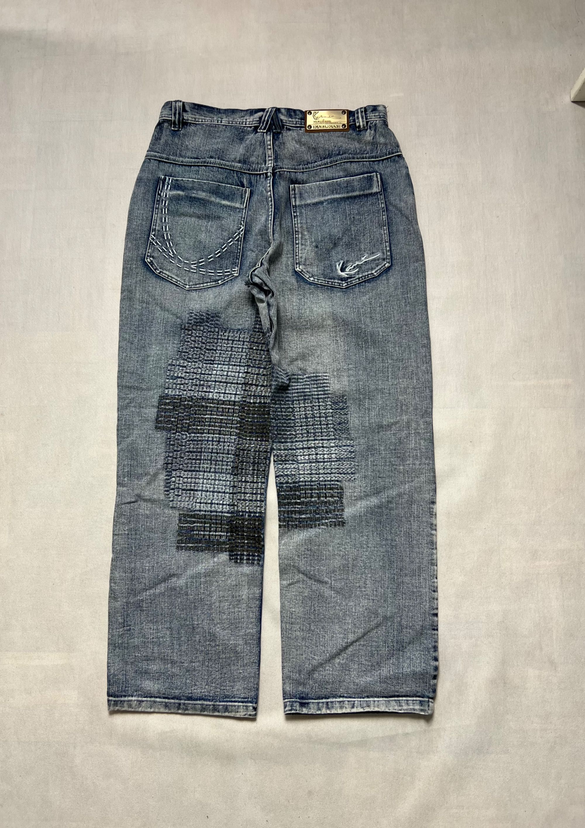 Baggy Spodnie Karl Kani vintage hip hop rap wide