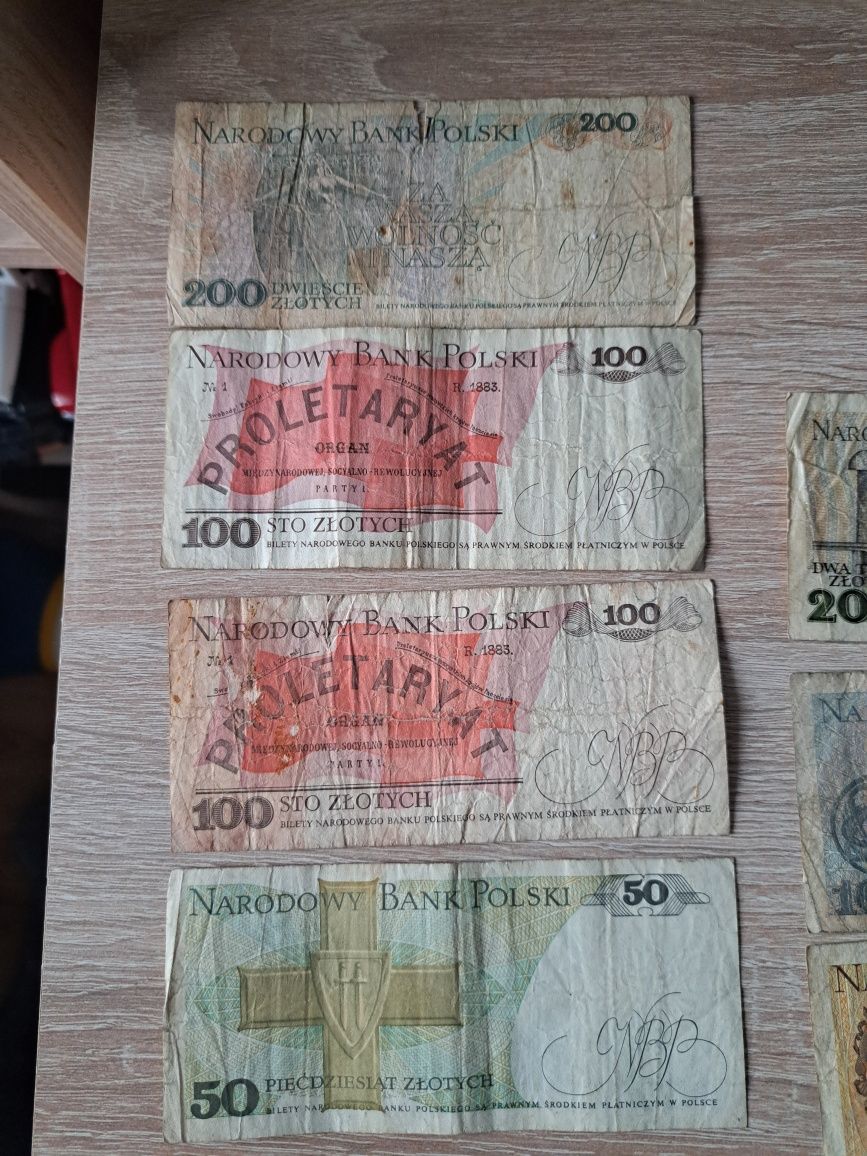 Banknoty  Prl  50 ,100,200,500,1000,2000 zł