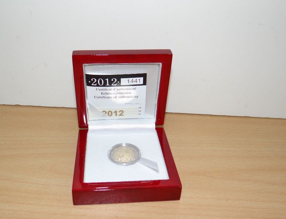 Luxemburgo moeda 2€ euro comemorativa - Casamento - 2012 Proof