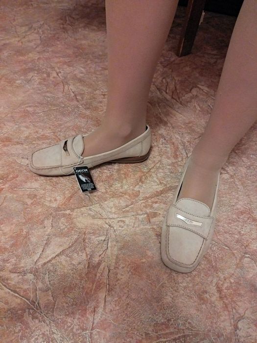 Мокасини нубук Geox