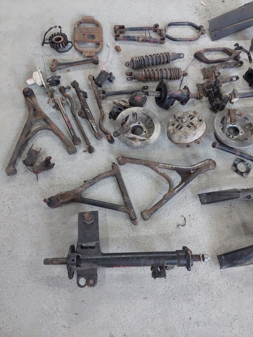 Kawasaki klf 300 amortyzator wahacz alternator bęben kolumna  piasta