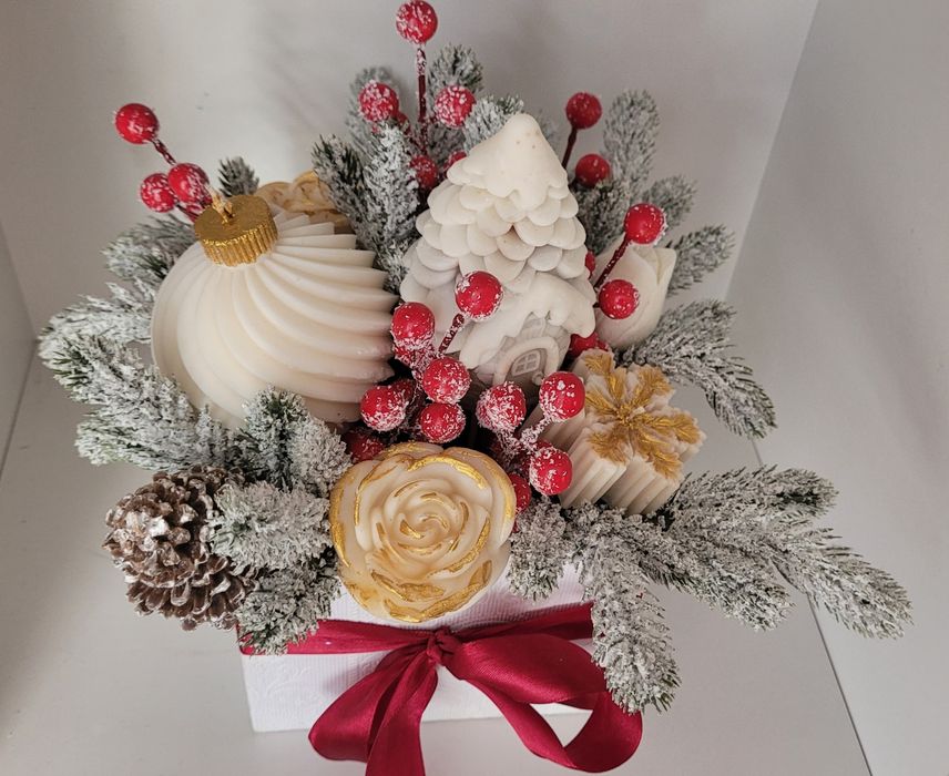 Box świateczny ze świeczek sojowych