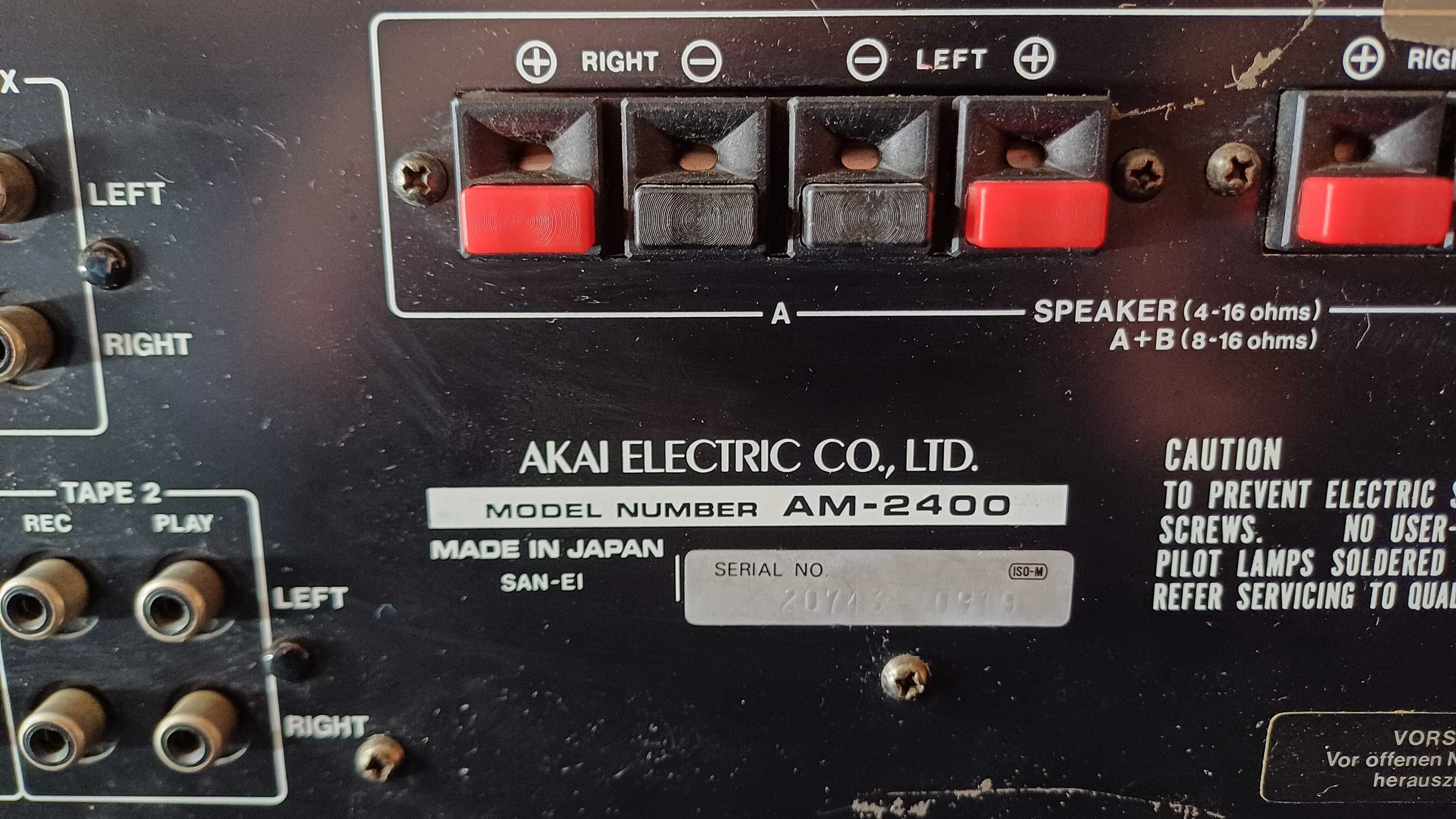 Wzmacniacz AKAI AM-2400 + tuner FM AT-2400