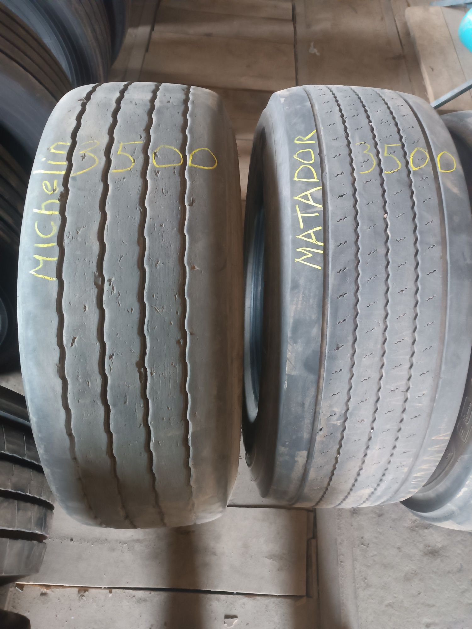 Шини 385/65r22.5 розпаровки Michelin, Matador, Yokohama