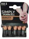 Bateria alkaliczna Duracell AA (R6) 5 szt.