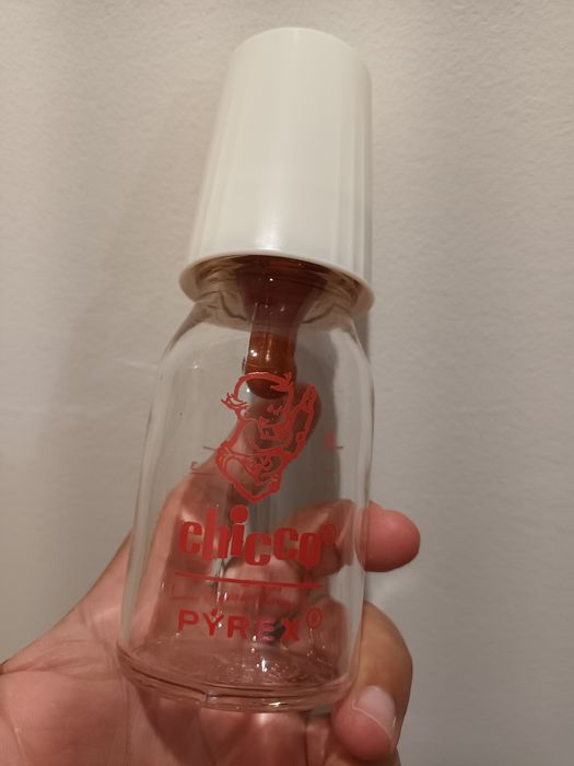 Biberão vintage chicco em pyrex