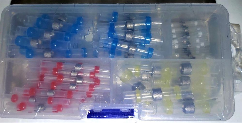 ZŁĄCZKI RURKI KOSZULKI termokurczliwe z cyną 100sz