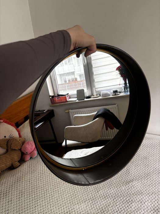 Lustro do zawieszenia lub wolnostojące średnica 39 cm
