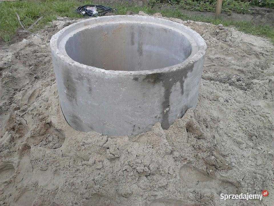 Kręgi i pokrywy betonowe 100x50. Kopanie studni