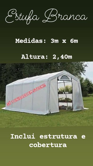 Estufa Branca 3x6m