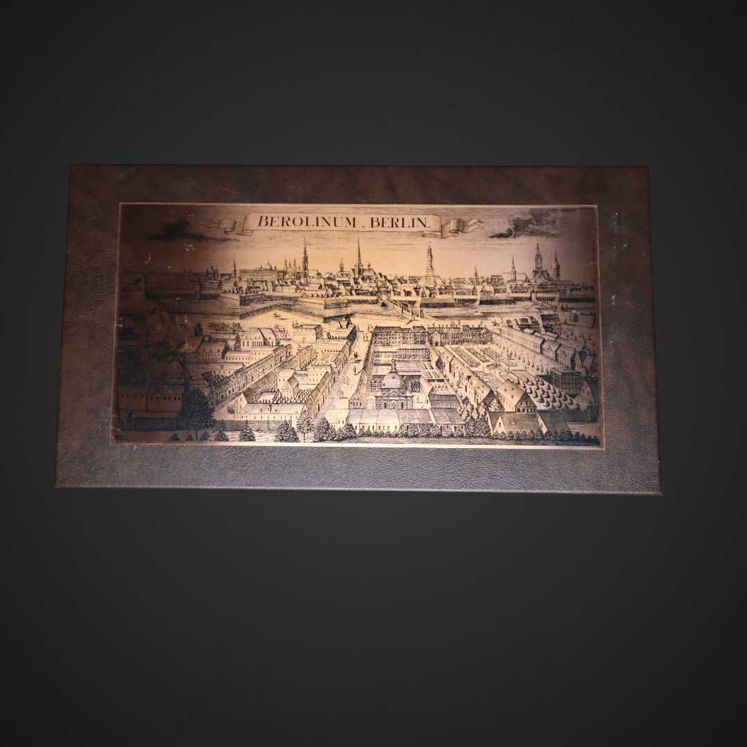 Miedzioryt Berlin oprawiony na desce  B5/031556
