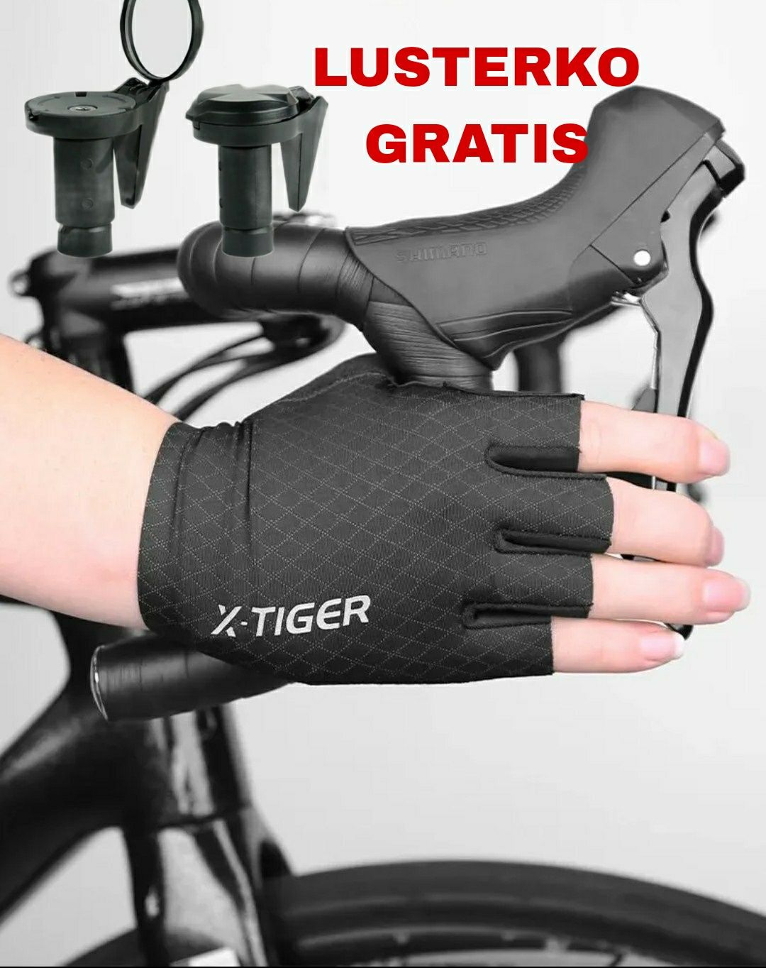 Rękawiczki rowerowe gravel szosa lusterko gratis