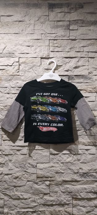 Koszulka chłopięca bluzka rozmiar 80 Hot Wheels