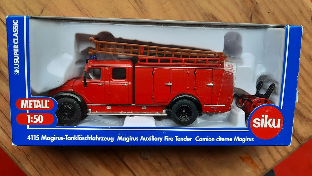 Siku 4115 Magirus-Tanklöschfahszeug Magirus auxiliary fire tender